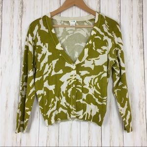 J. Crew Metallic Brushstroke Cardigan